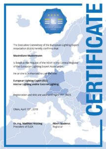 Certificate - ELE